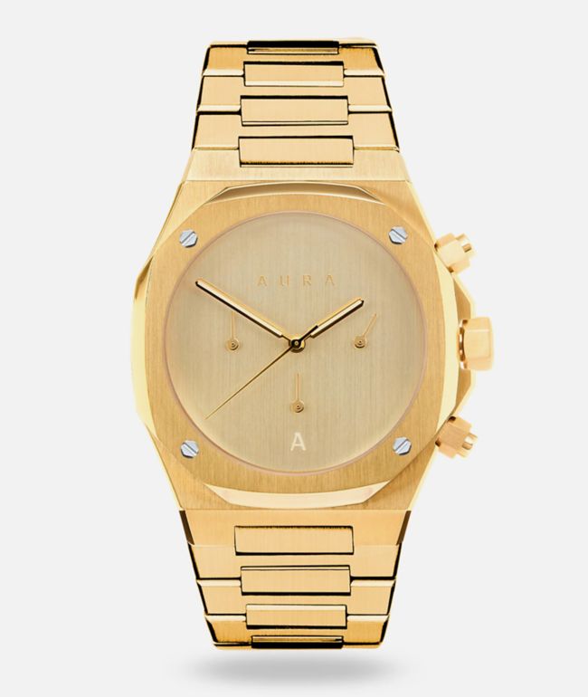 AURA Chronograph 1023 Gold Analog Watch - AURA Watches