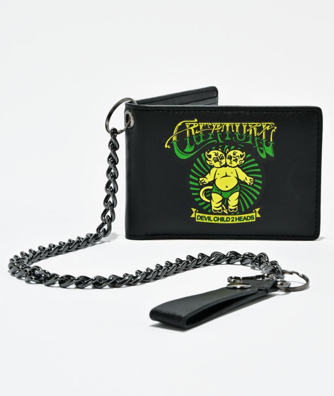 Creature Slideshow Black Chain Wallet - Creature