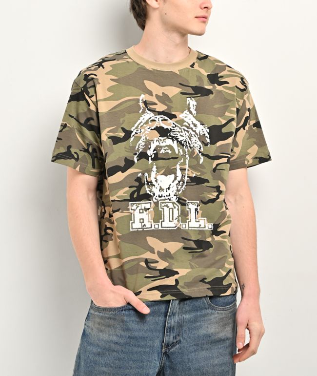 Hoddle H.D.L Bark Camo T-Shirt - Hoddle