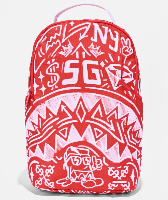 Sprayground Graffiti Wall Red Backpack - Sprayground