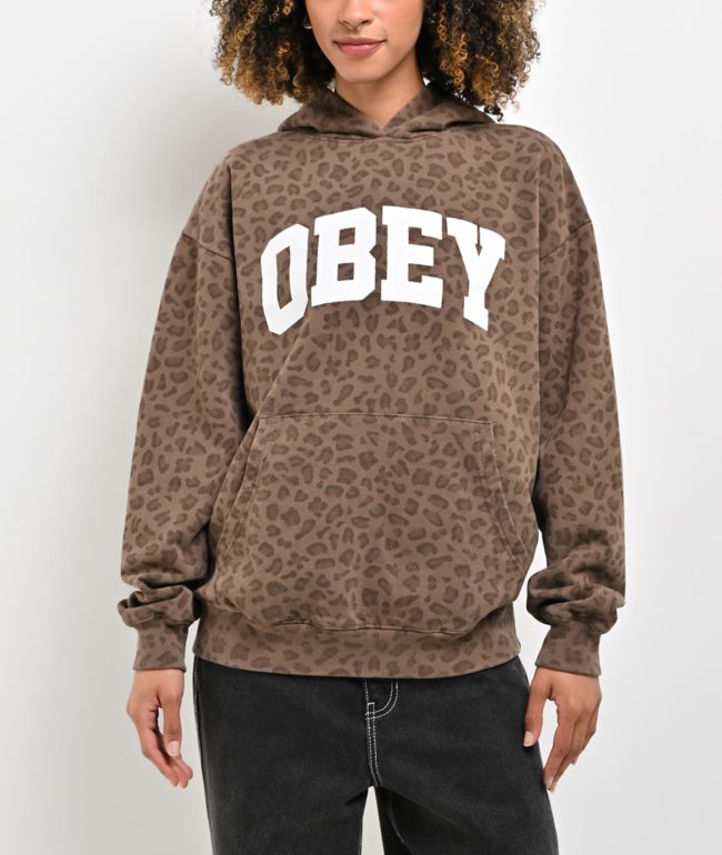 Obey Collegiate Leopard Hoodie - Obey