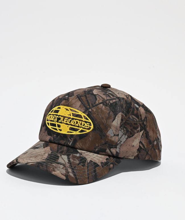 Obey World Records Green Camo Snapback Hat - Obey