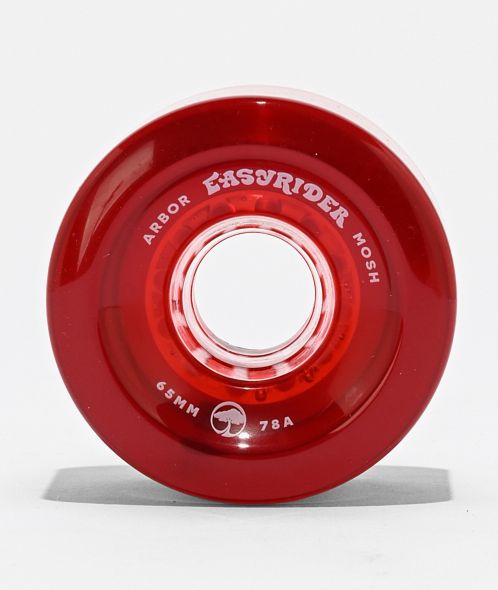 Arbor Mosh Easyrider 65mm 78a Red Cruiser Skateboard Wheels - Arbor Collective