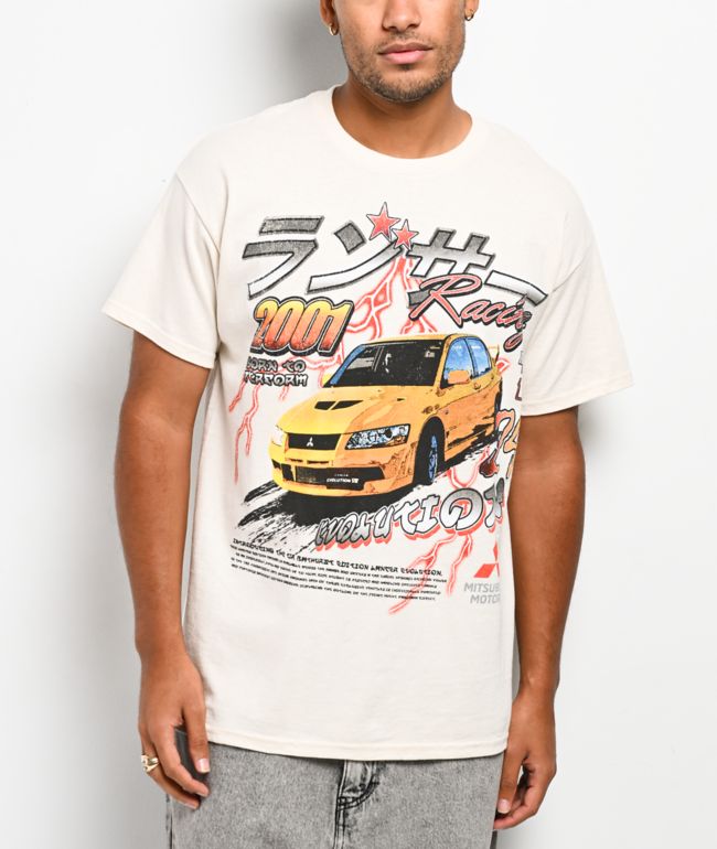 Mitsubishi Lancer EVO 2 Natural T-Shirt - Mitsubishi