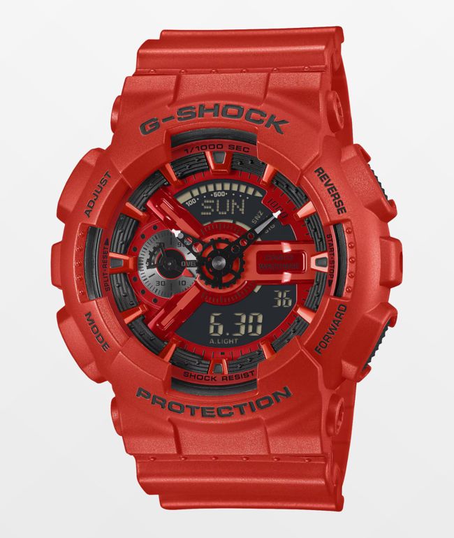 G-Shock GA2100RRB-4A Red Analog & Digital Watch | Zumiez