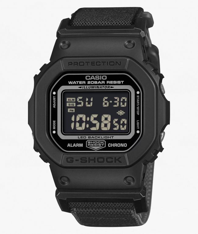 G-Shock DW5600MNC-1 Square Grey, Blue & Orange Digital Watch | Zumiez