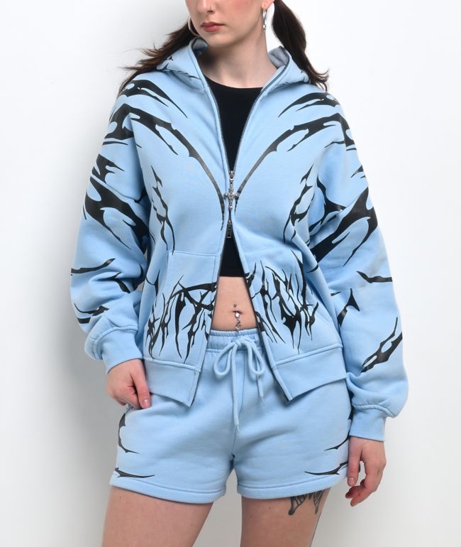 Vitriol Lenexa Blue Body Bag Zip Hoodie - Vitriol
