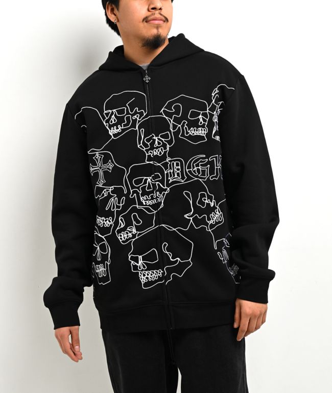 Cookies Artisan Black Wash Heavyweight Zip Hoodie | Zumiez