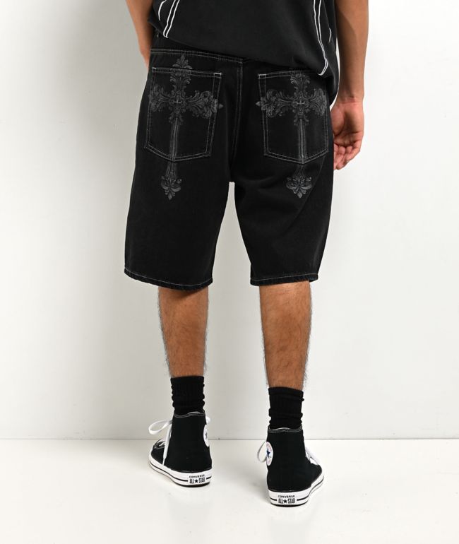 DGK Sovereign Black Wash Denim Shorts - DGK