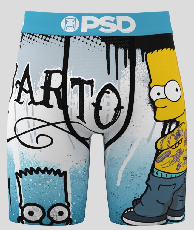 PSD x The Simpsons Hellraiser Bart Blue Boxer Briefs - PSD Underwear