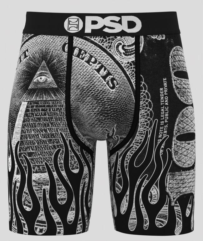 PSD Silver Band Black Boxer Briefs - PSD Underwear