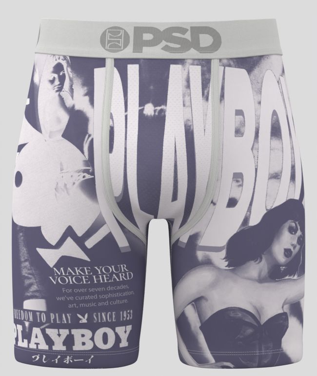 PSD x Playboy Revolution Grey Boxer Briefs - PSD Underwear