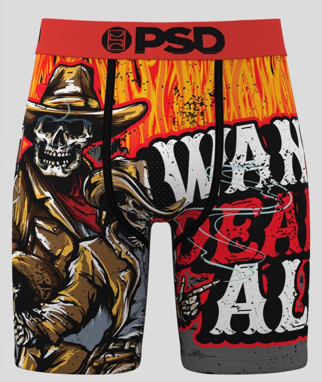 PSD Wanted Dead Orange Boxer Briefs - PSD Underwear