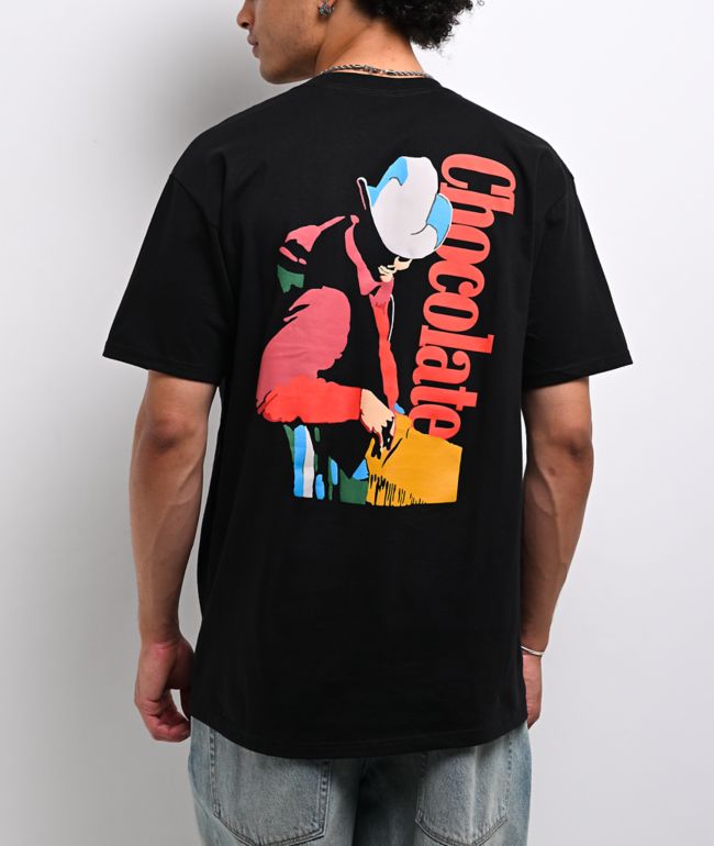 Chocolate Bandito Black Pocket T-Shirt - Chocolate Skateboards