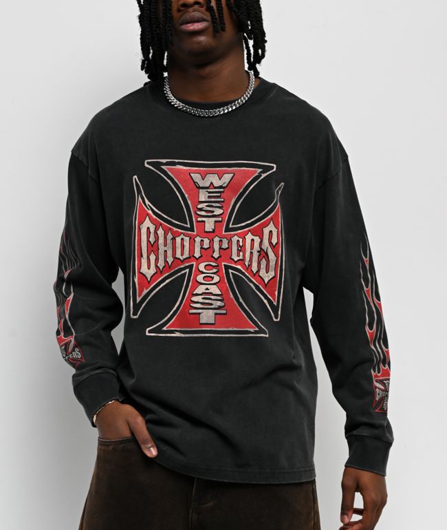 Ninth Hall Rider Charcoal Long Sleeve T-Shirt | Zumiez