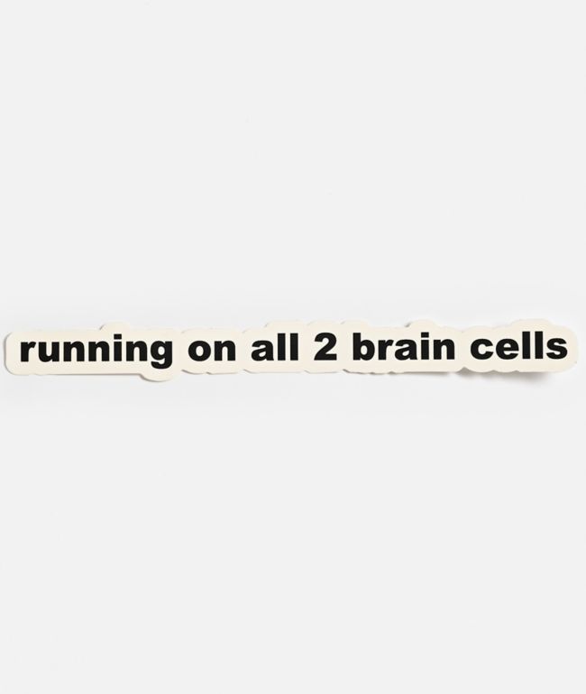 A.LAB Running On All 2 Brain Cells Sticker - A.LAB