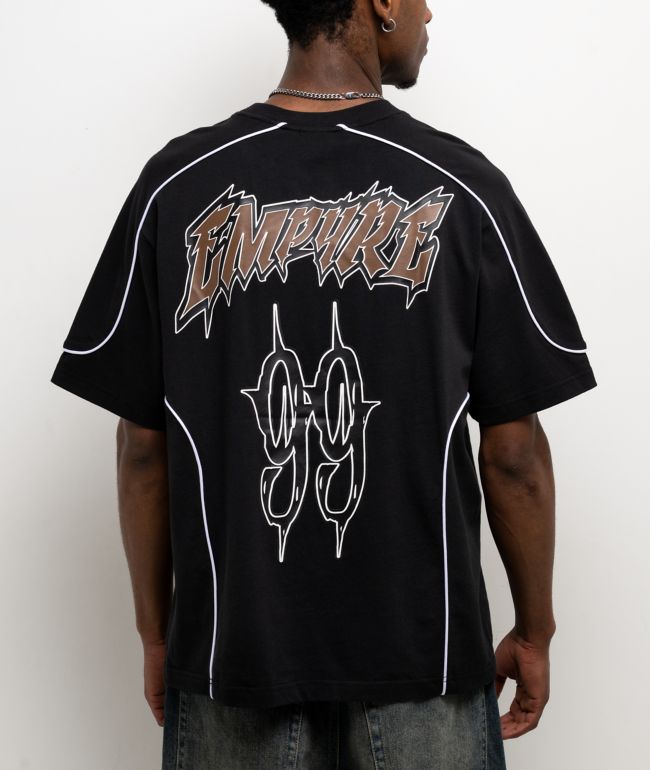 Empyre Resistance Jersey Black Boxy T-Shirt - Empyre