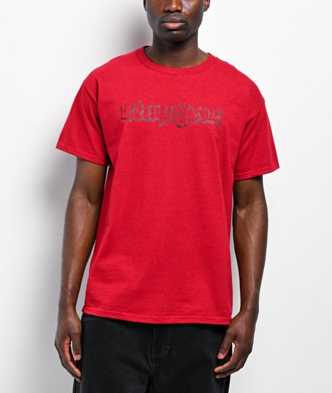 Empyre Punk Plaid Red Wash T-Shirt - Empyre