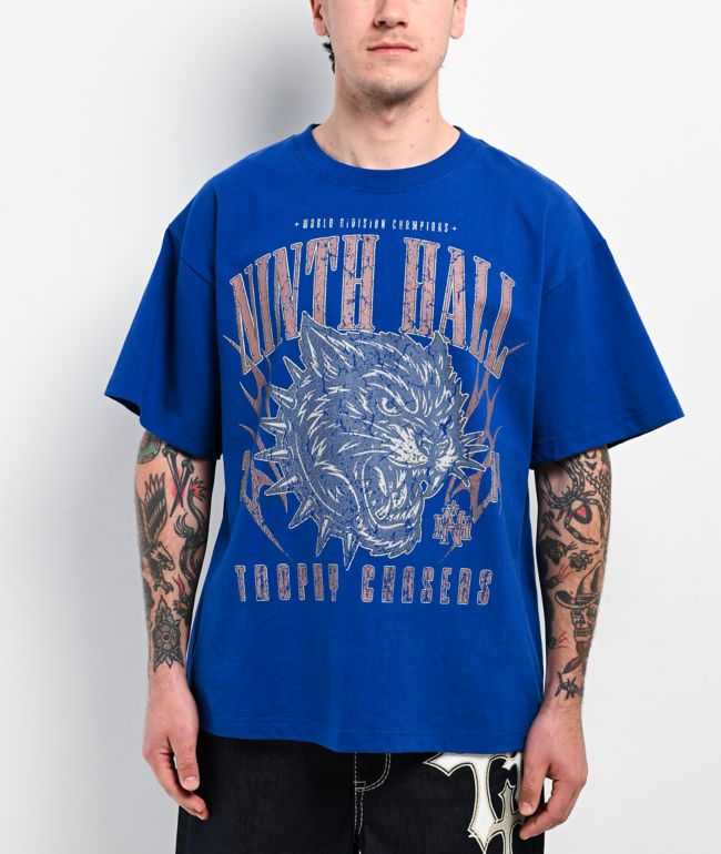 Ninth Hall Trophy Chasers Blue Boxy T-Shirt - Ninth Hall