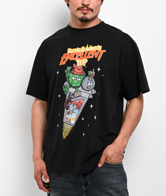 The High & Mighty x Adam Bomb Wild Trip Black T-Shirt - The High & Mighty