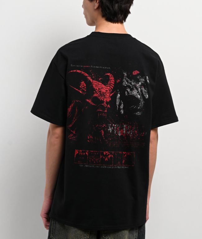 True Religion Big T Black & Red Zip Hoodie