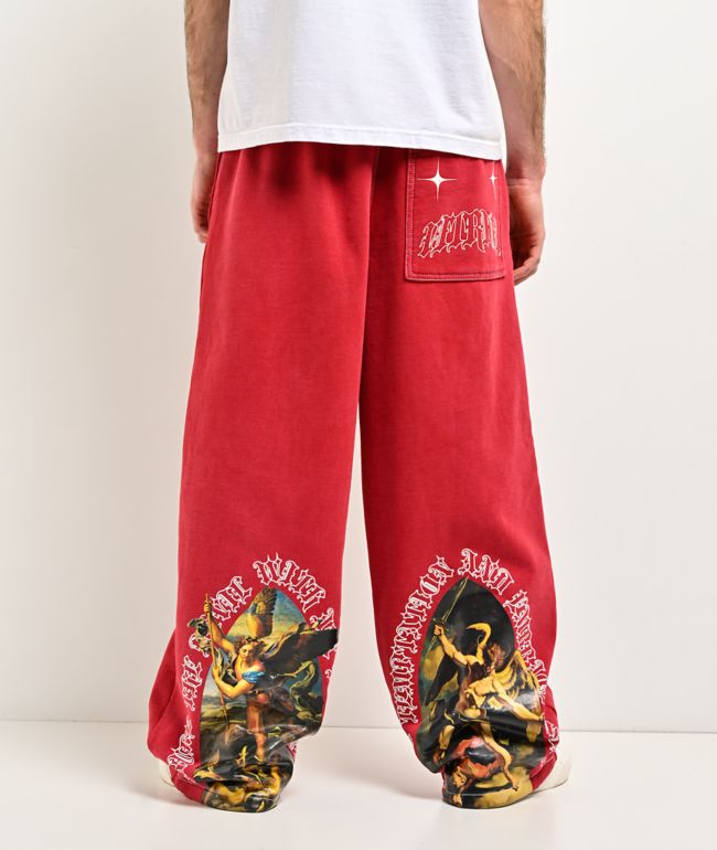 Vitriol Void Arches Red Sweatpants - Vitriol