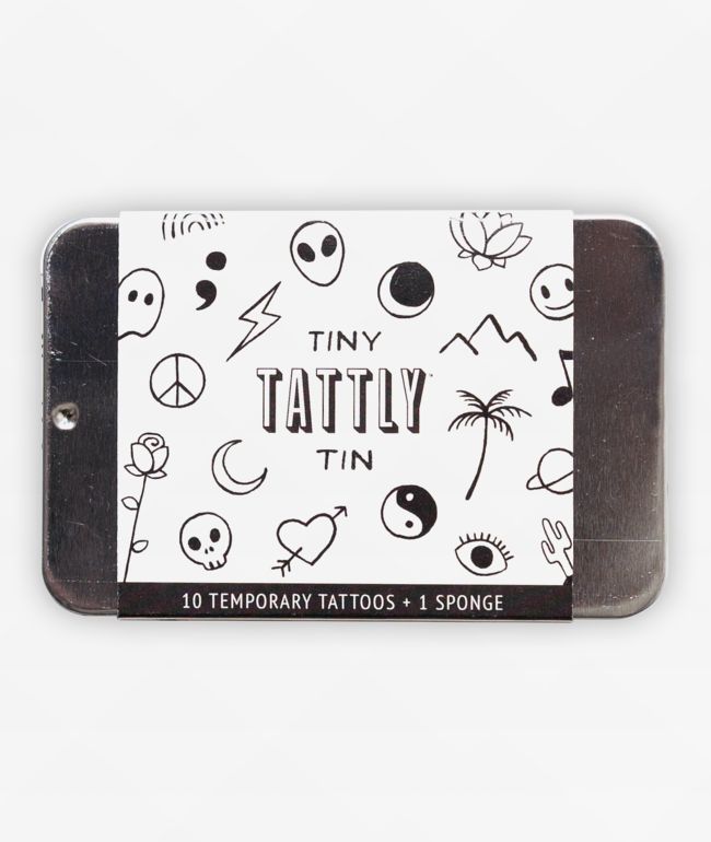 Tattly Tiny Flash Art Temporary Tattoo Tin - Tattly