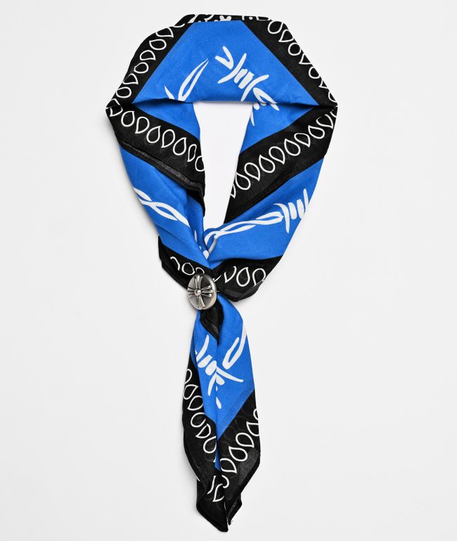 Broken Promises Medieval Black & Blue Bandana Necklace - Broken Promises