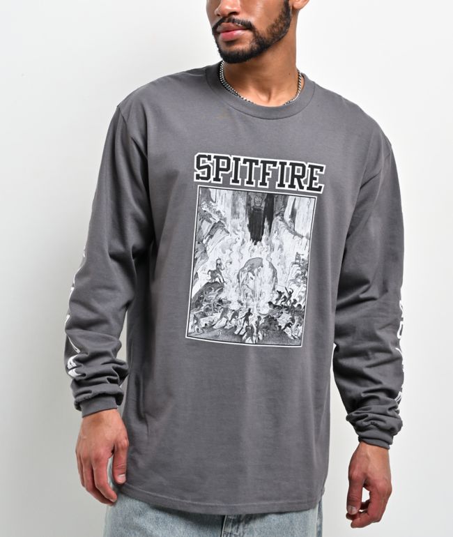 Spitfire Inferno Grey Long Sleeve T-Shirt - Spitfire