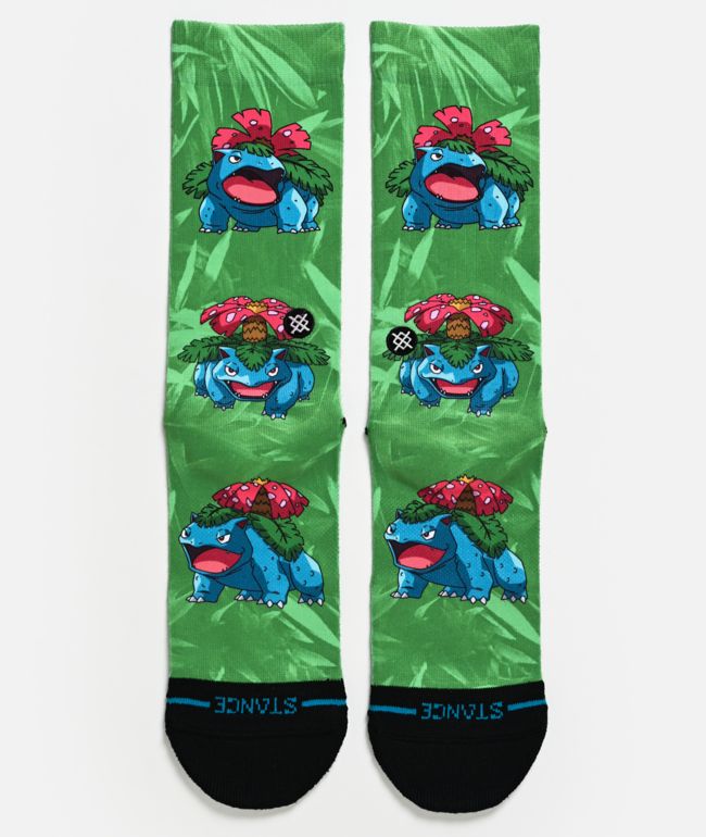Stance x Pokémon Venusaur Green Crew Socks - Stance