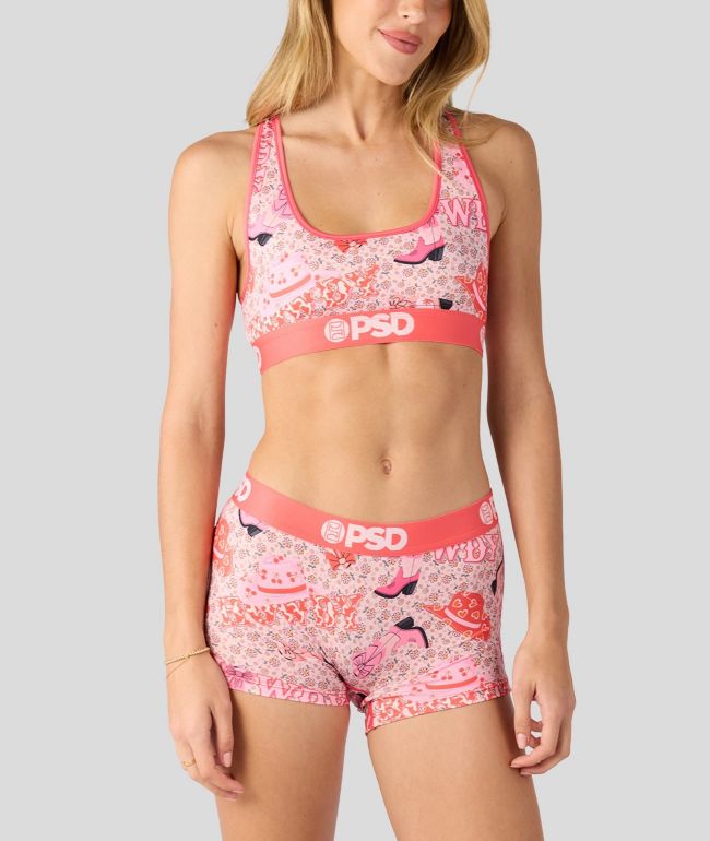 PSD Howdy Love Pink Sports Bra - PSD Underwear