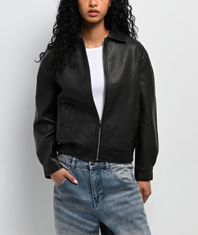 Stitch Fusion Burgandy Bomber Jacket | Zumiez