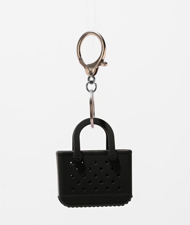 Bogg Tiny Tote Bag LBD Black Keychain - bogg
