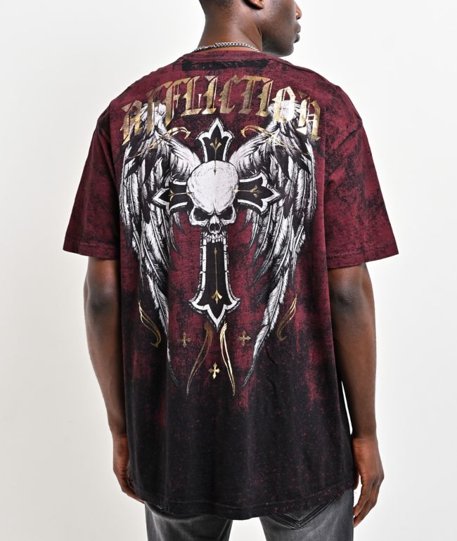 Affliction Prophet Red Wash T-Shirt - Affliction