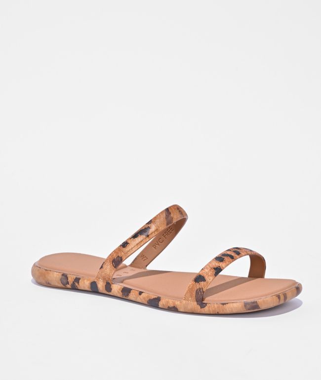 Reef Water Willow Marina Leopard Brown Sandals - Reef