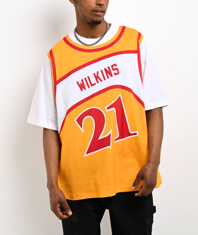 Mitchell & Ness Wilkins Atlanta Hawks Best In Class Yellow & White T-Shirt - Mitchell & Ness