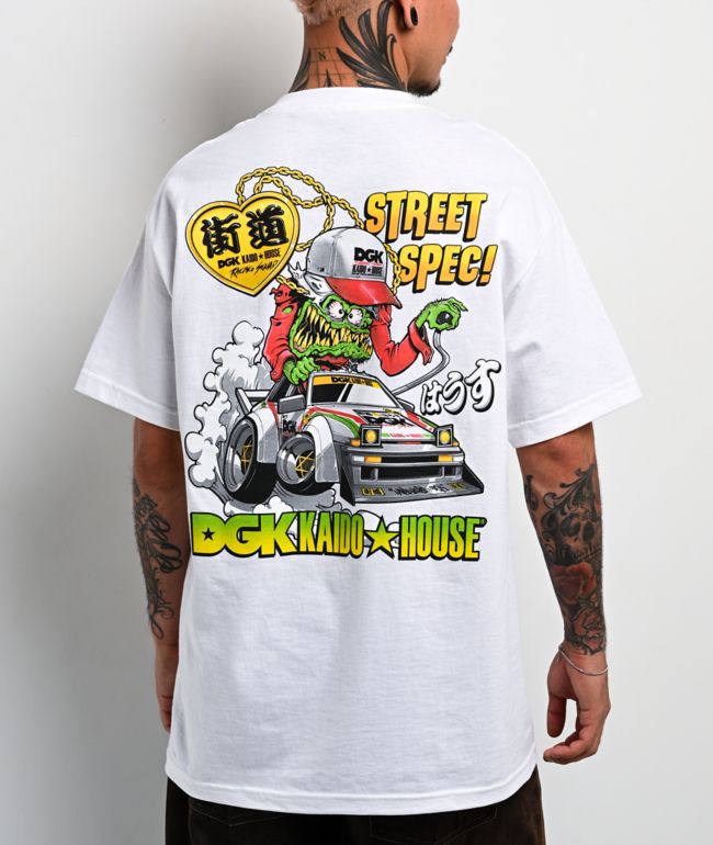 DGK x Kaido House Wide Open White T-Shirt - DGK