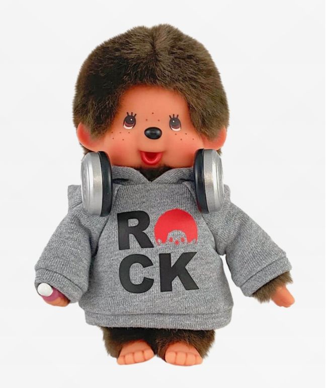Monchhichi Rock Hoodie Boy Plush Toy - Monchhichi