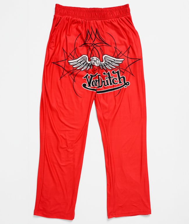 Von Dutch Flying Eye Red Lounge Pants - Von Dutch