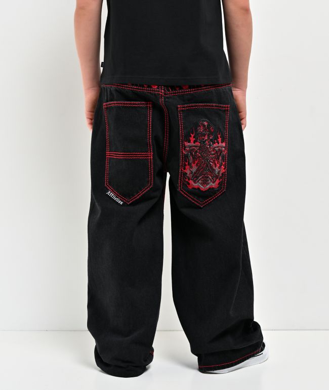Affliction Kids Flameful Faith Black Jeans - Affliction