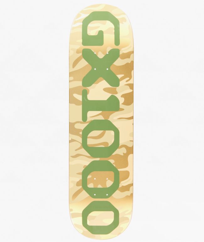 GX1000 OG Logo Camo 8.625" Skateboard Deck - GX1000