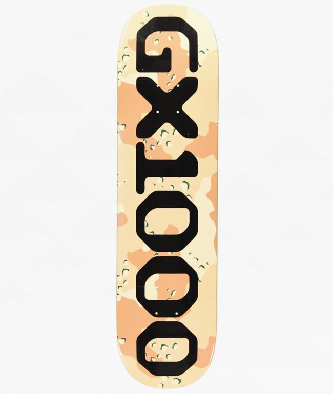 GX1000 OG Logo Camo 8.25" Skateboard Deck - GX1000