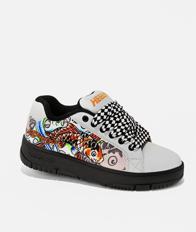 Heelys x Ed Hardy Kolect Koi Grey Shoes - Heelys