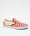 Vans Classic Slip On in Red, White