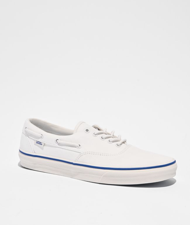 Vans Authentic Marshmallow White Boat Shoes - Vans