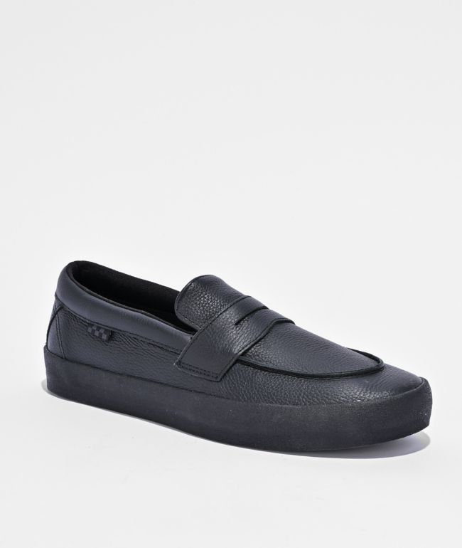 Vans Black Loafer Skate Shoes - Vans