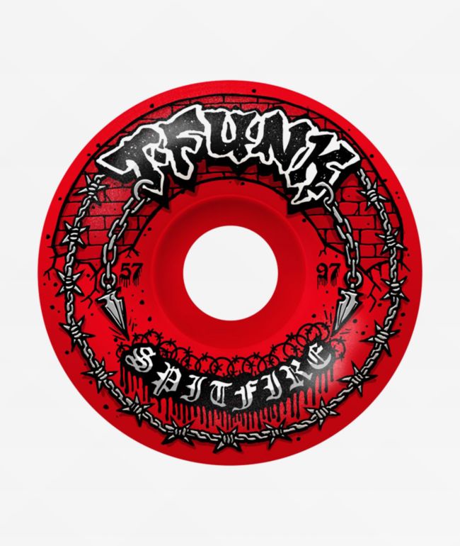 Spitfire T-Funk Formula Four Radial Full 57mm 97a Red Skateboard
