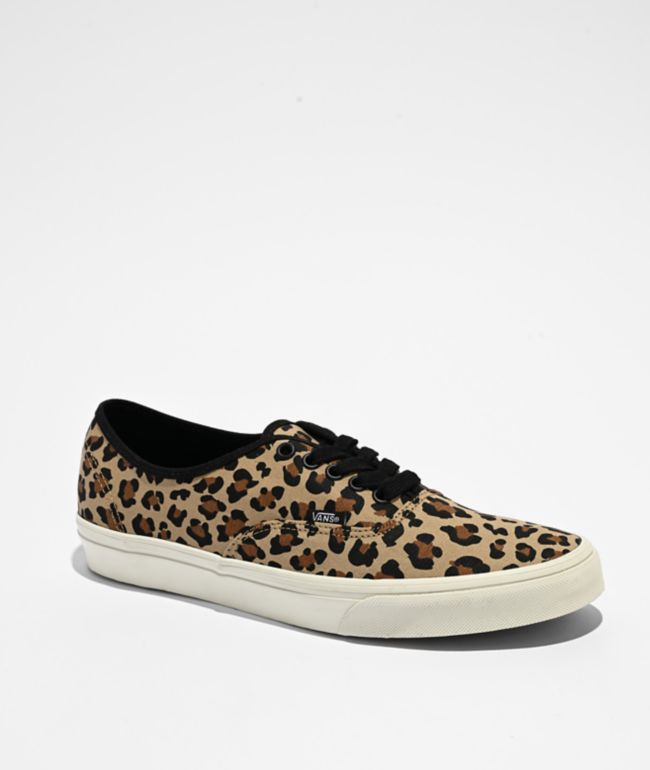 Vans Authentic Animalier Leopard Print Brown Skate Shoes - Vans