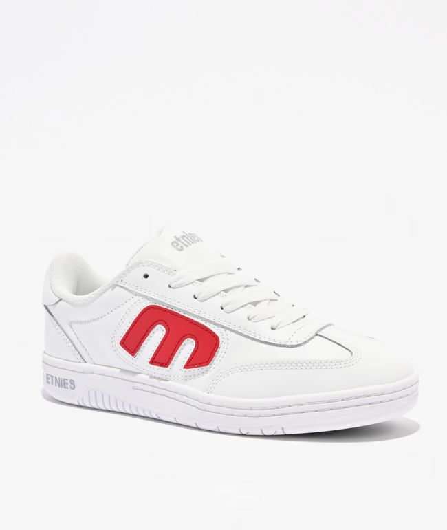 Etnies Locut Multicolor Patches White Skate Shoes - etnies