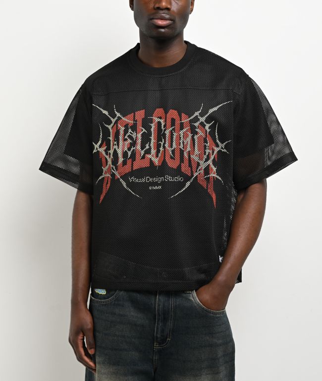 Adventure Time x Welcome Black Mesh Football Jersey | Zumiez